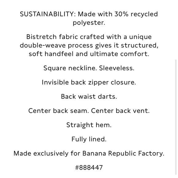 Banana Republic DOUBLE-WEAVE SHEATH DRESS work dress suit dress - Picture 6 of 11